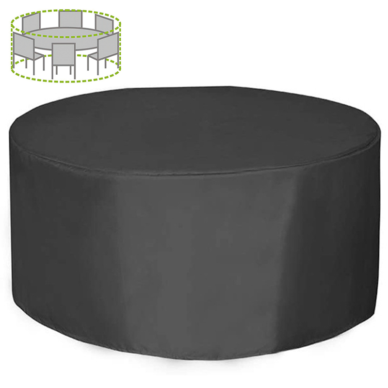 Desk Setup Modern - 12 Sizes Round Furniture Cover 210D