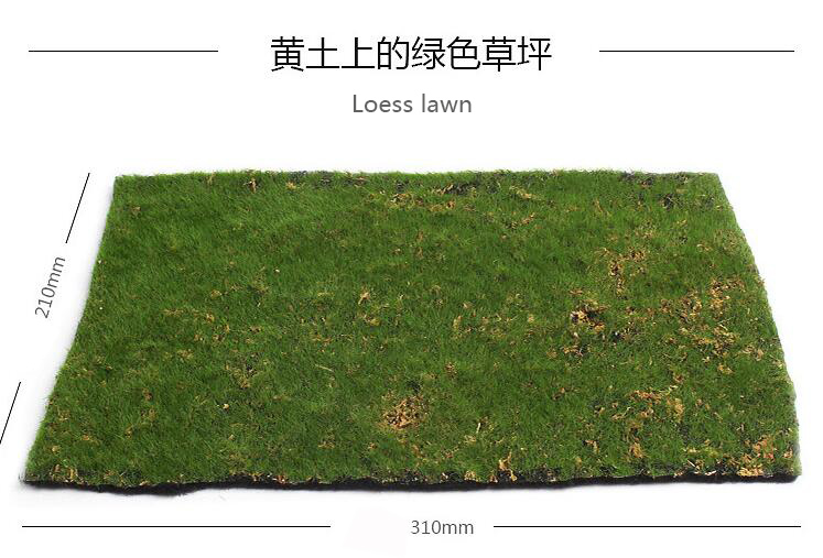 Desk Setup Modern - Miniature model finished turf model sand