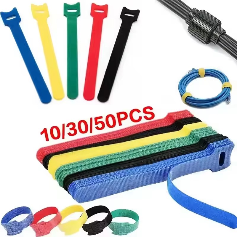 Cable Box Organizer - 10/30/50PCS USB Cable Organizer Winder Ties