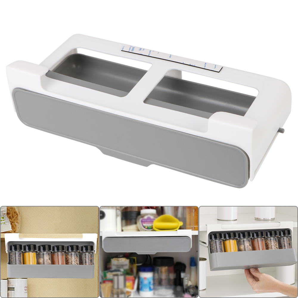 Desk Drawer Unit - Spice Bottle Storage Rack Kitchen Supplies