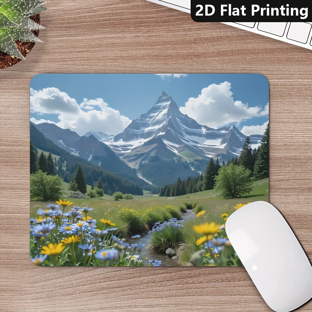 Desk Setup Laptop And Pc - Gaming Office Non-Slip Mouse Pad Scenic