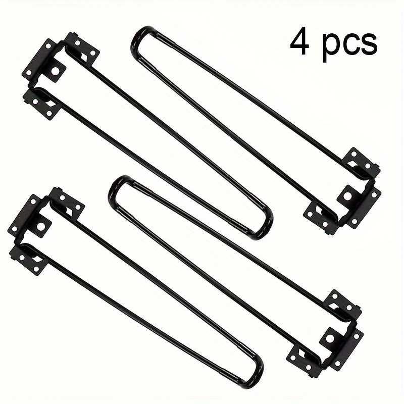 Desk Setup Ideas - 4pcs Foldable Hairpin Legs Metal Folding