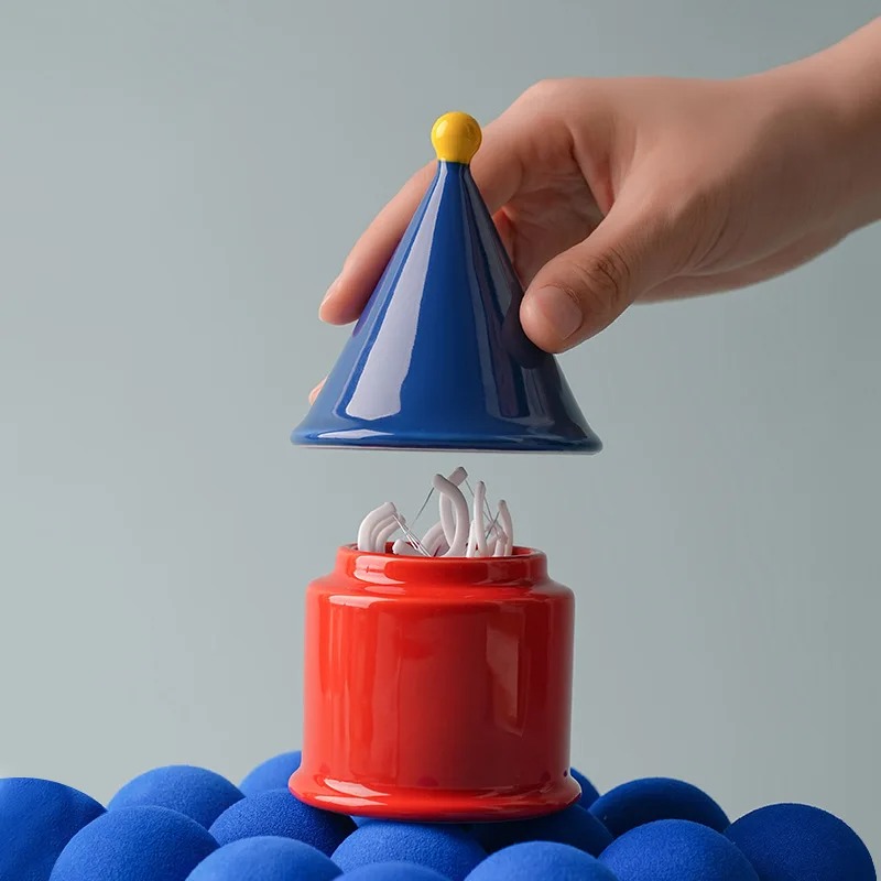 Cable Box Organizer - Ceramic Toothpick Holder Dopamine Toothpick Box