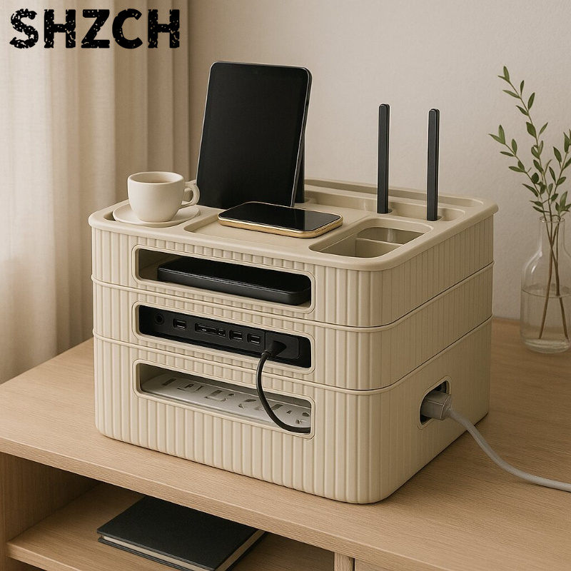 WiFi Router Storage Box TV Set - Cable Box Organizer 评论和价格
