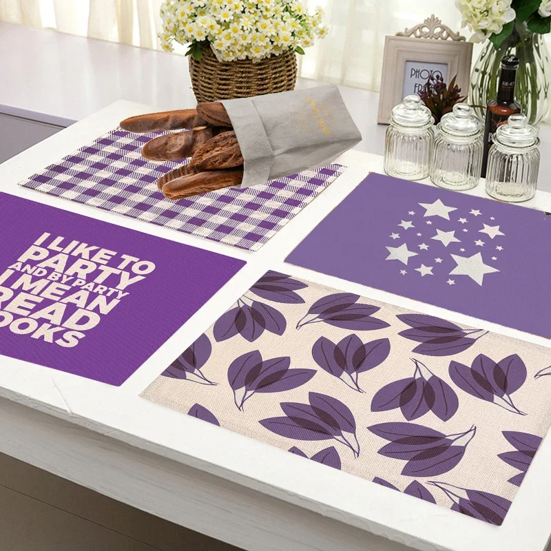 Purple Geometric Pattern Kitch - Desk Setup Modern 评论和价格