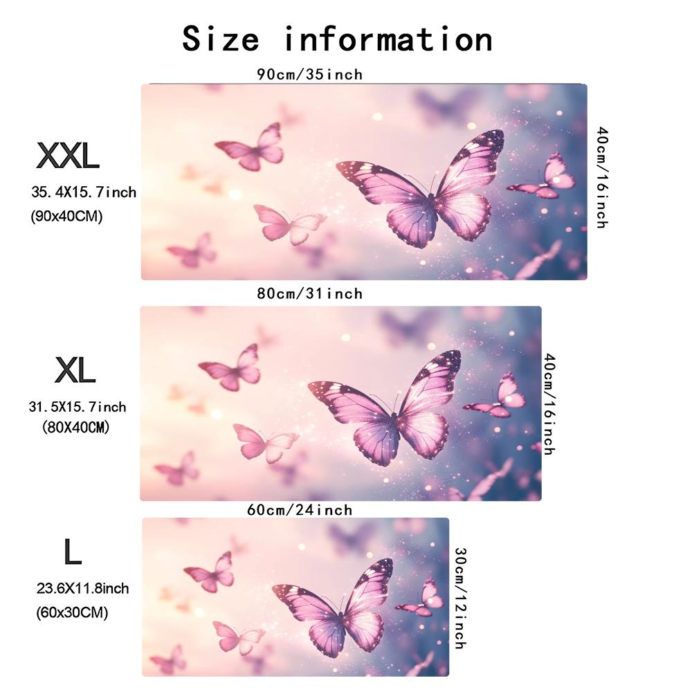 Watercolor Pink Butterfly Larg - Desk Setup Laptop And Pc 评论和价格