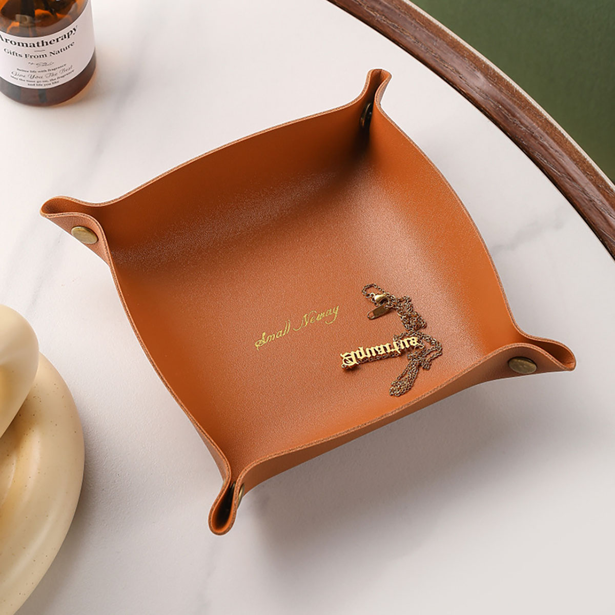 Nordic Style Leather Storage T - Cable Box Organizer 评论和价格