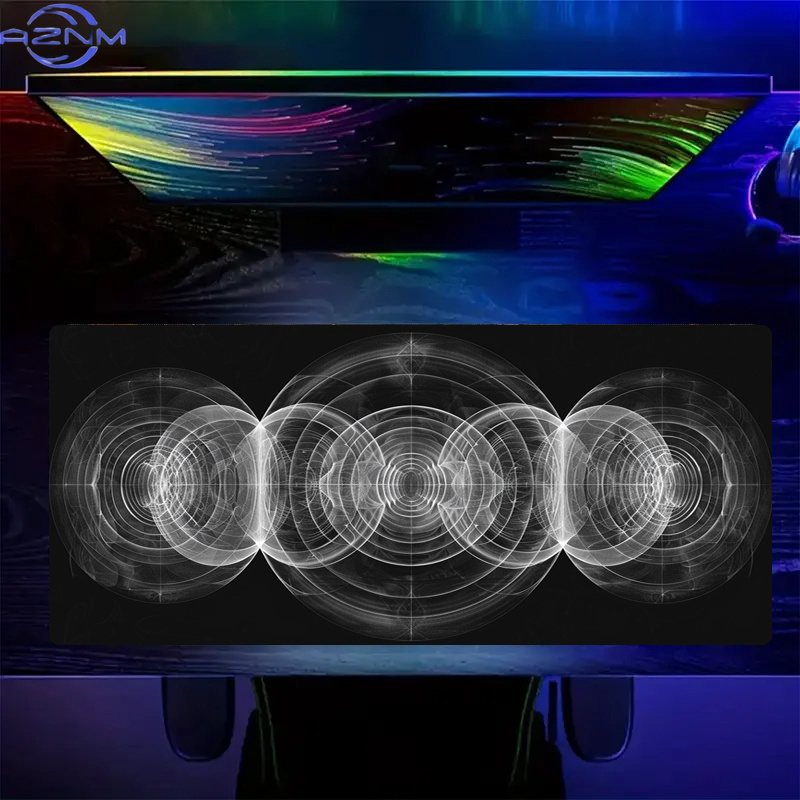 Large Black and White Spiral P - Desk Setup Black And White 评论和价格