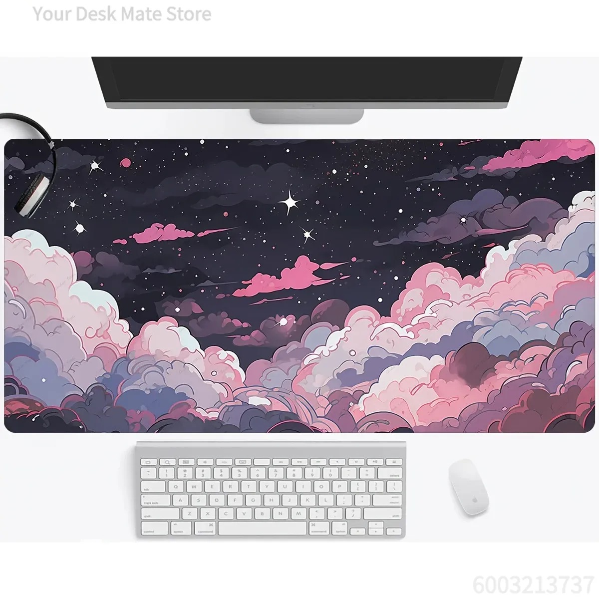 Cute Pink Purple Anime Rubber  - Desk Setup Laptop And Pc 评论和价格
