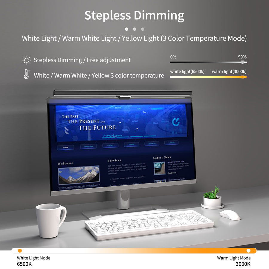 50cm LED Monitor Light Bar Scr - Desk Setup Modern 评论和价格