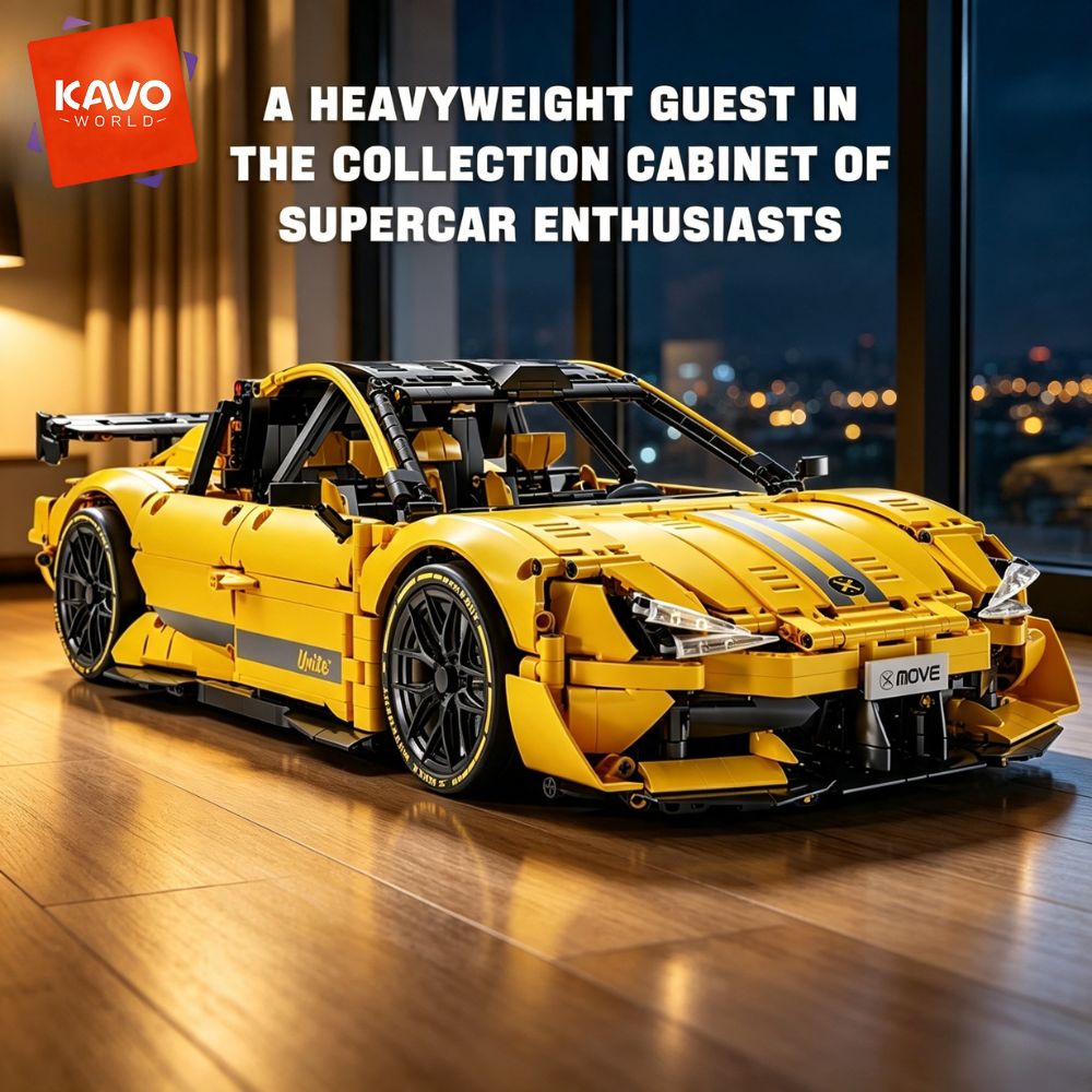 KAVOWORLD 2143pcs Yellow 1:10  - Desk Setup Build 评论和价格