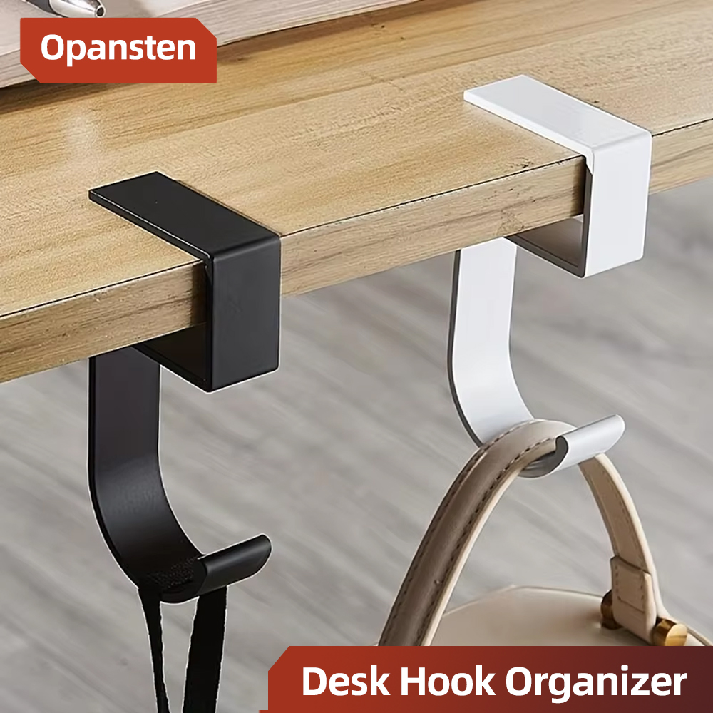 Aluminum Desk Hook Organizer A - Desk Setup Black And White 评论和价格