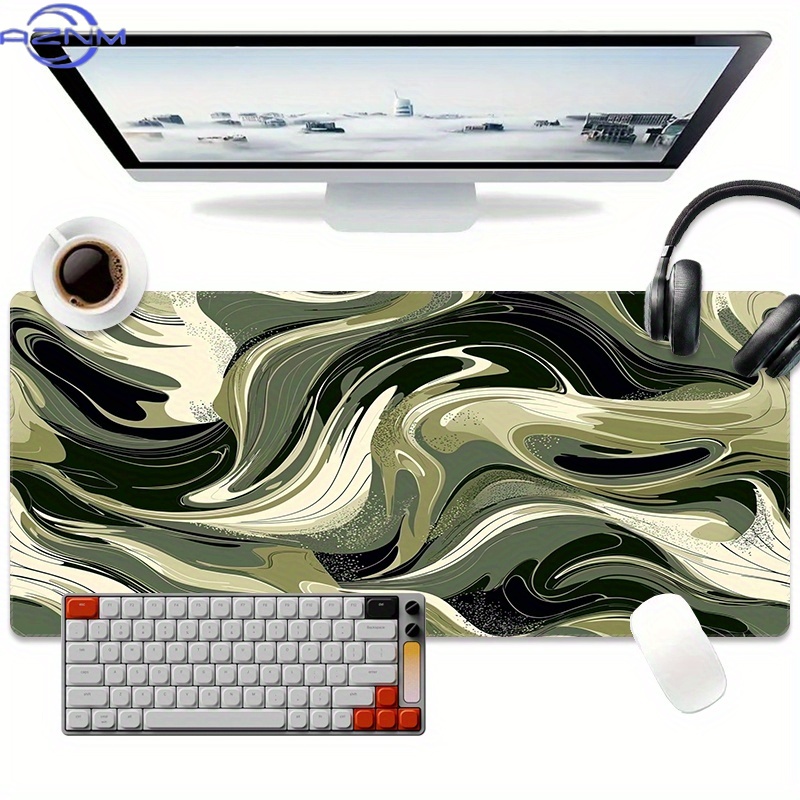 1pc Extra Large Gaming Mouse P - Desk Setup Black And White 评论和价格