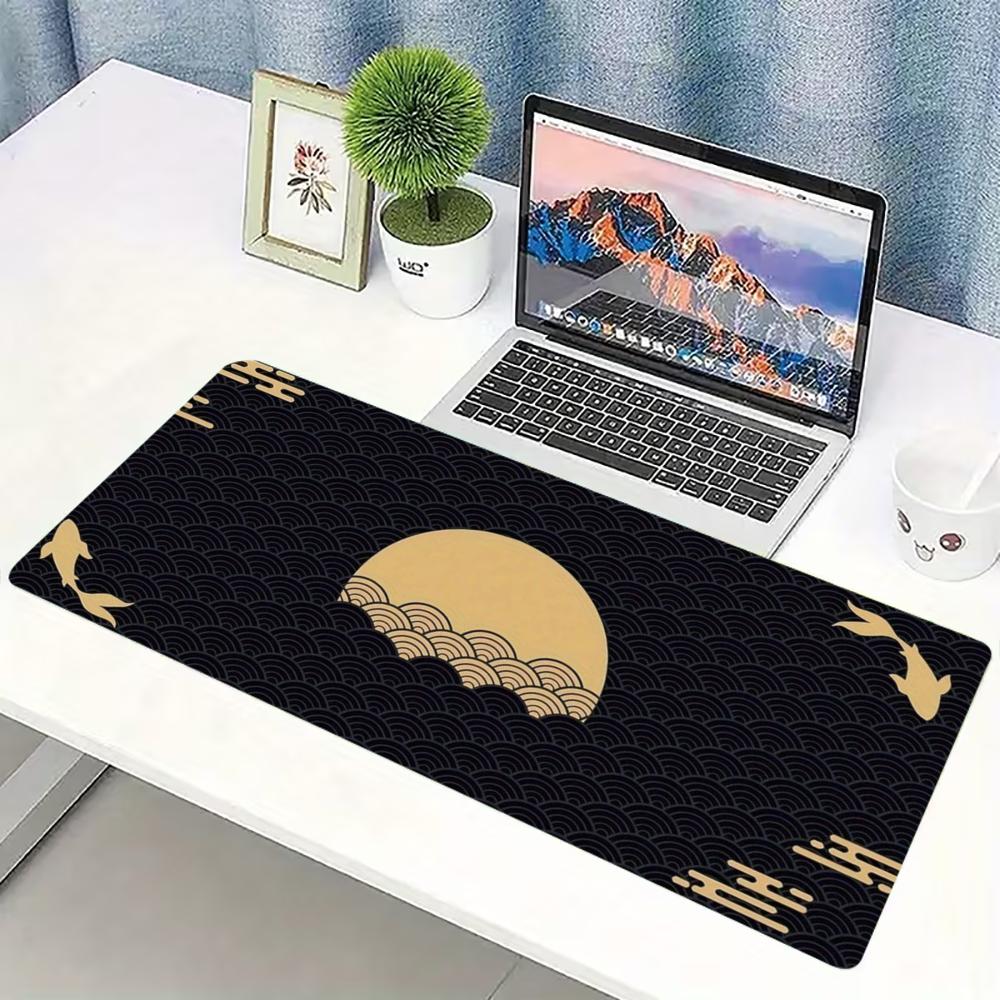 Japanese Golden Wave Moon Koi  - Desk Setup Laptop And Pc 评论和价格