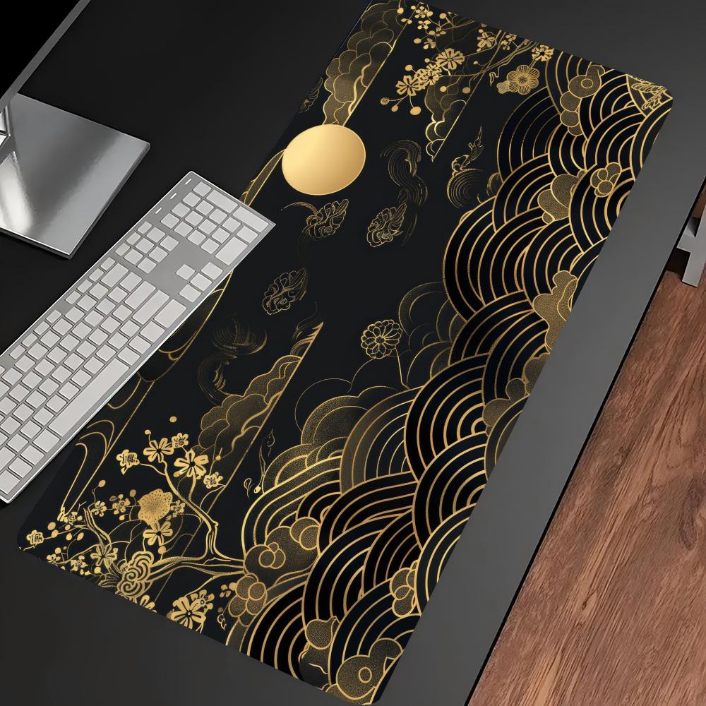 Japanese Golden Wave Moon Koi  - Desk Setup Laptop And Pc 评论和价格