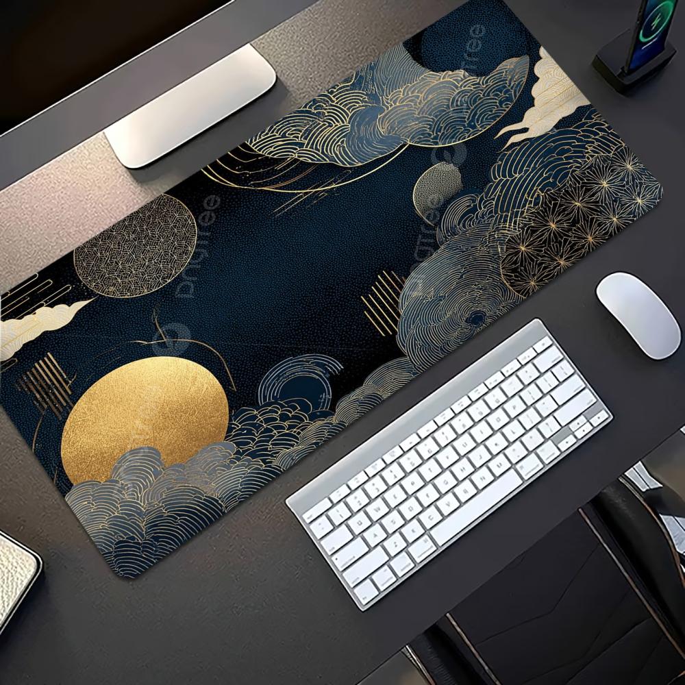 Japanese Golden Wave Moon Koi  - Desk Setup Laptop And Pc 评论和价格