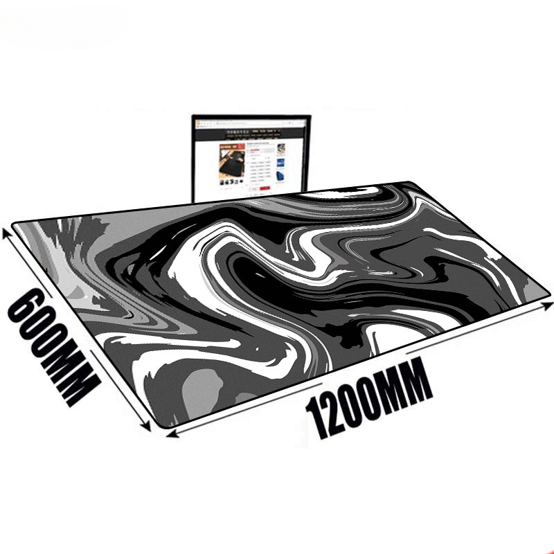 Large Mat Mouse Pad Fluid Art  - Desk Setup Laptop And Pc 评论和价格