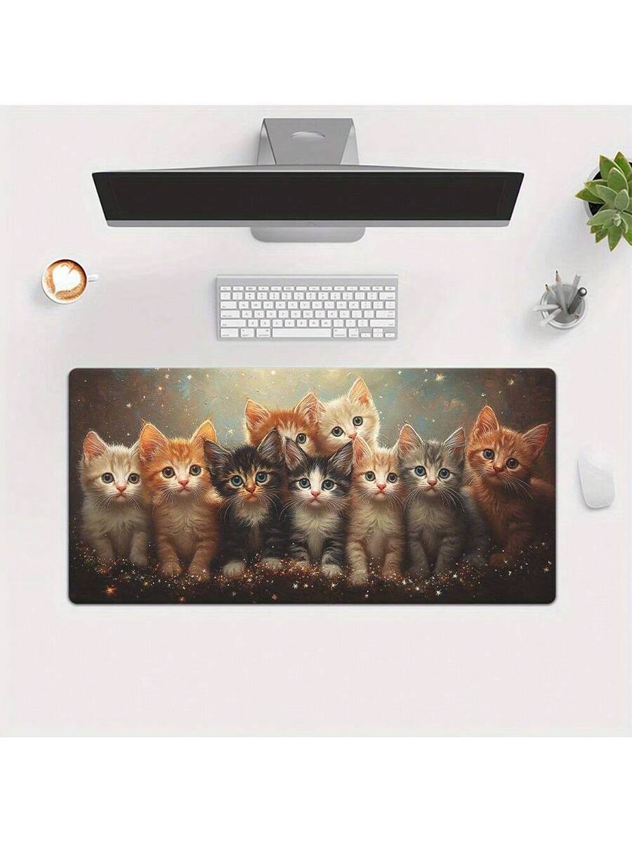 Cute Kitten Gaming Mouse Pad D - Desk Setup Laptop And Pc 评论和价格