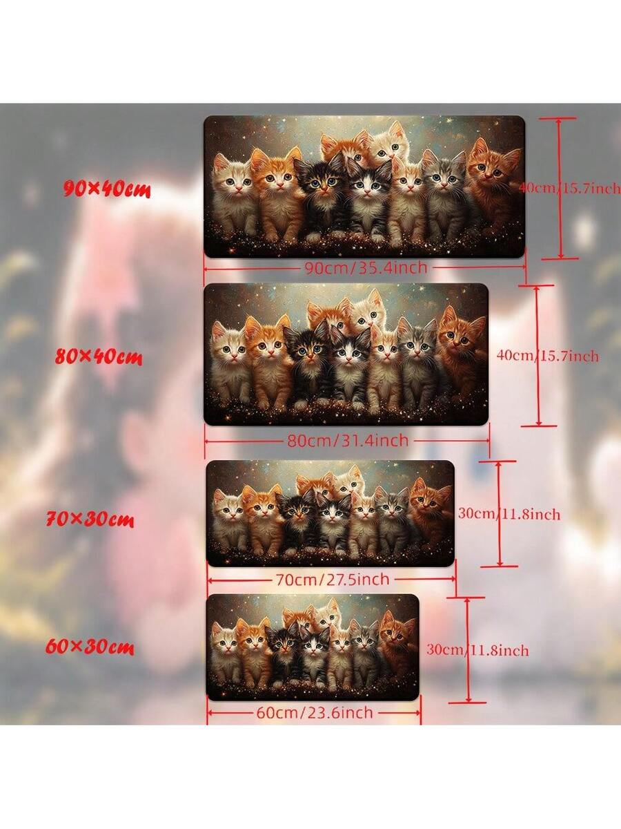 Cute Kitten Gaming Mouse Pad D - Desk Setup Laptop And Pc 评论和价格