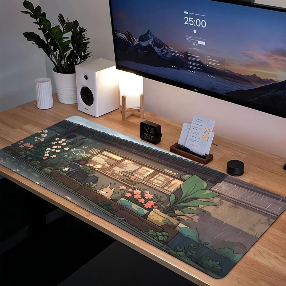 Cozy Anime Street Extended Gam - Desk Setup Laptop And Pc 评论和价格