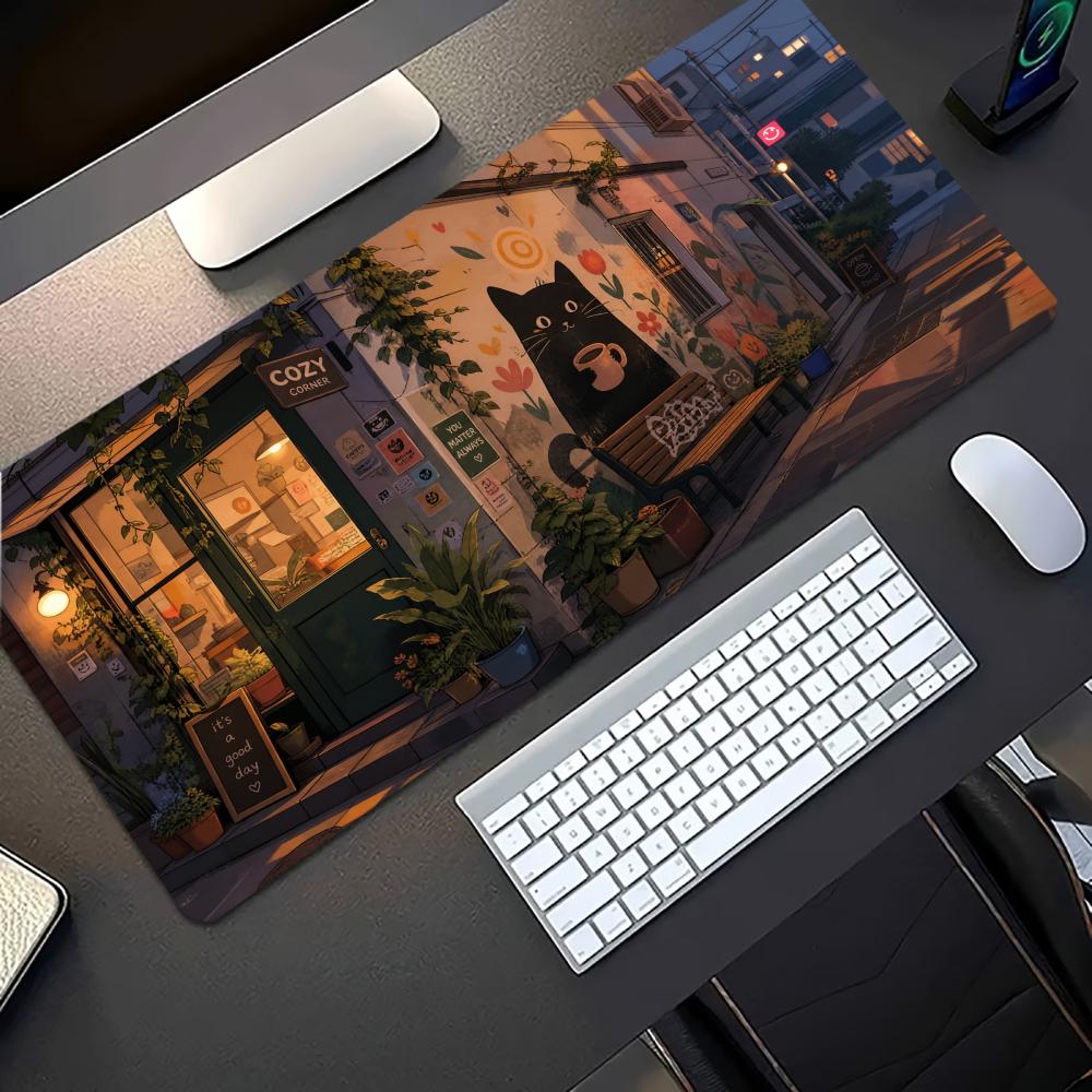 Cozy Anime Street Extended Gam - Desk Setup Laptop And Pc 评论和价格
