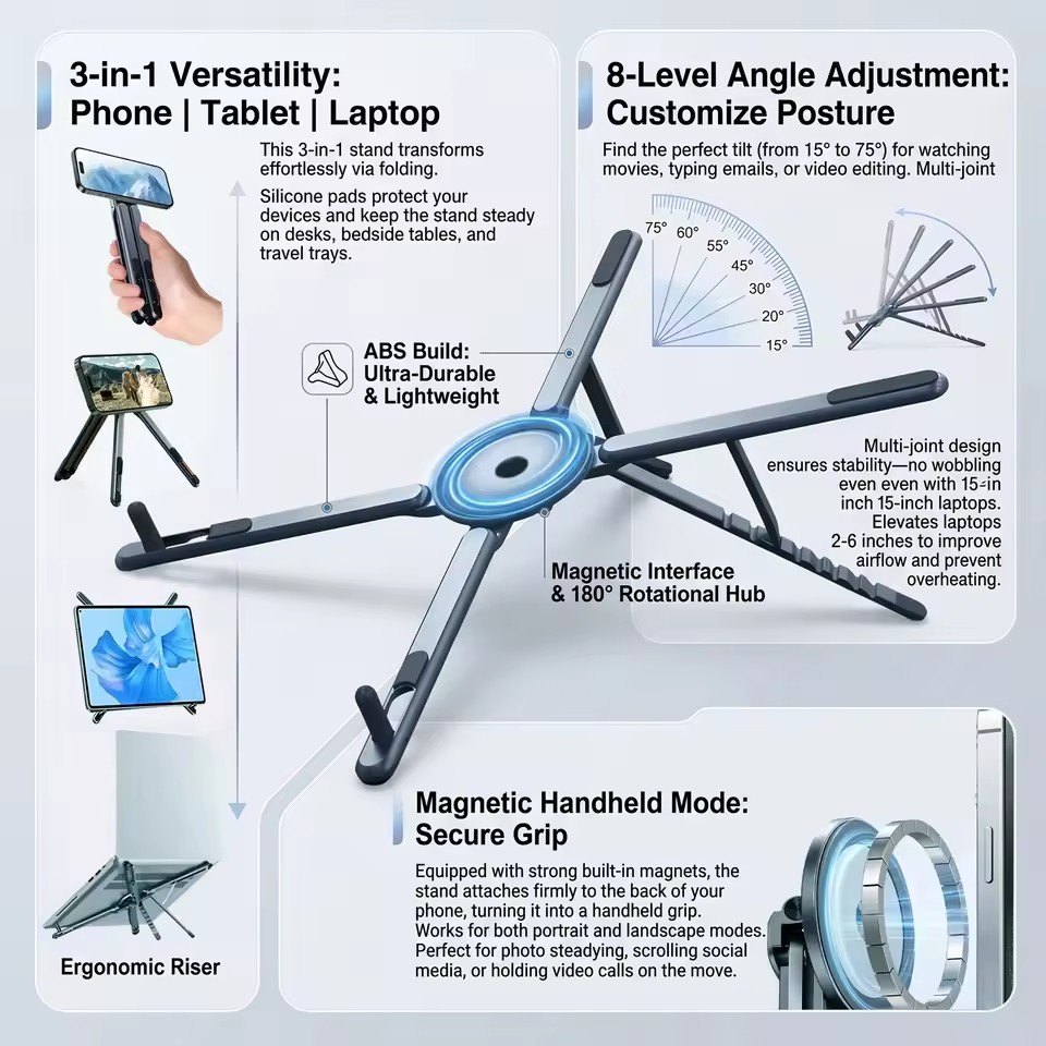 Portable Magnetic Phone Holder - Desk Setup Ideas 评论和价格