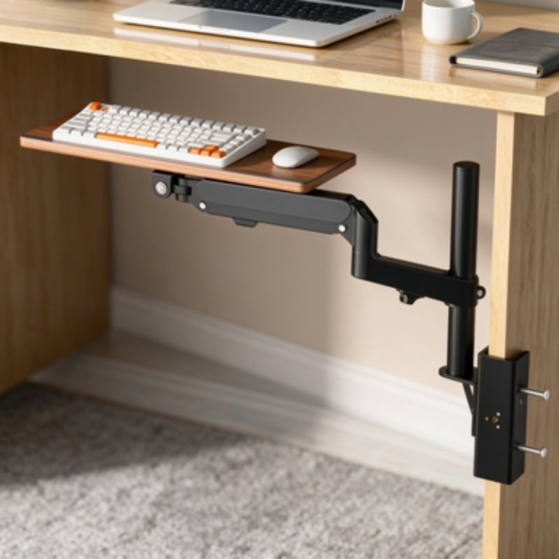 Save Space Under Desk Keyboard - Desk Setup With Keyboard Tray 评论和价格