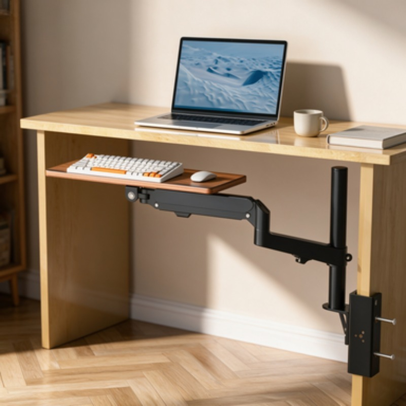 Save Space Under Desk Keyboard - Desk Setup With Keyboard Tray 评论和价格