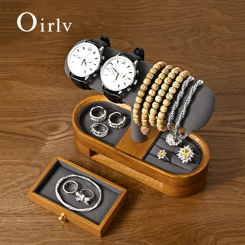 Oirlv Solid Wood Watch Organiz - Cable Box Organizer 评论和价格