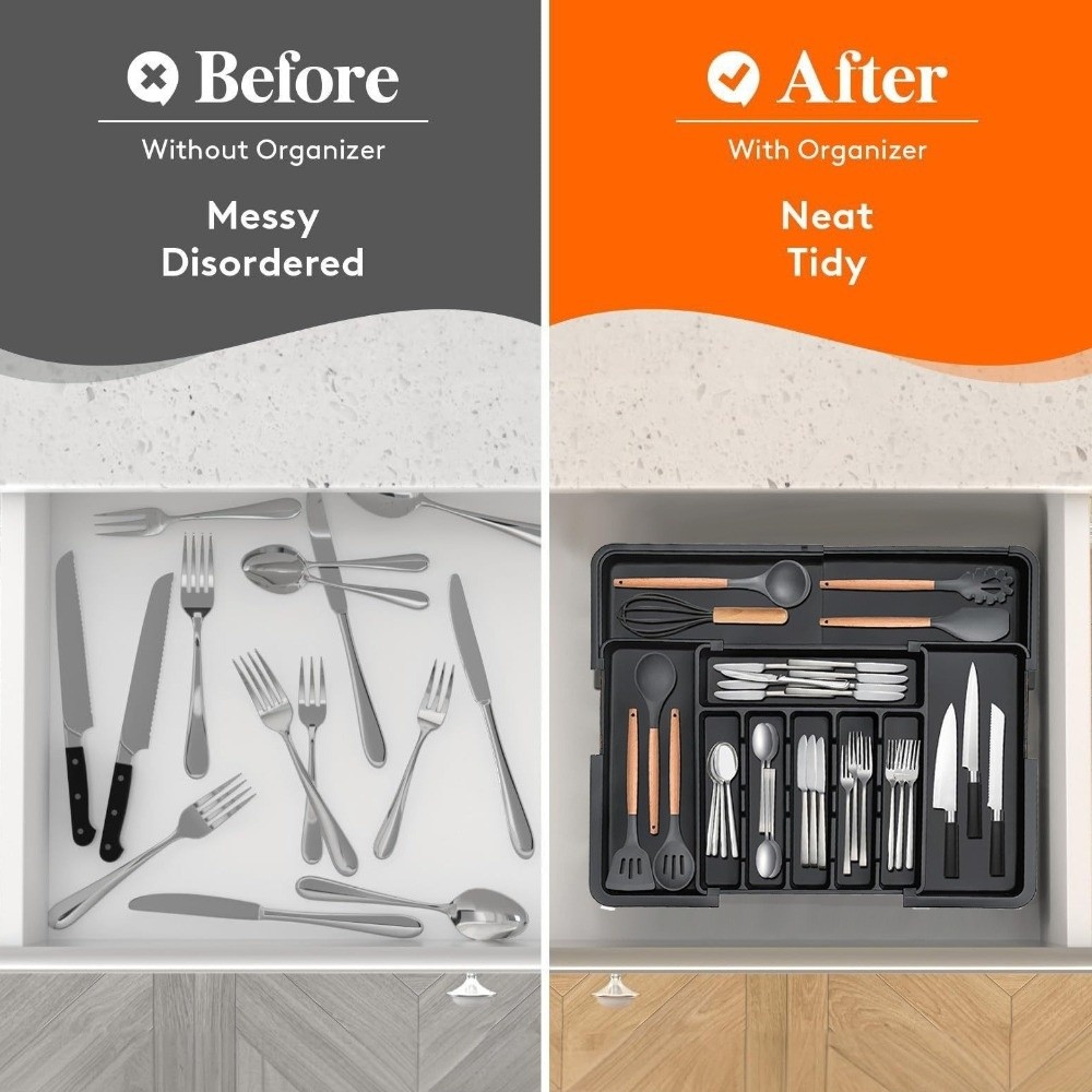 Retractable Drawer Storage Tra - Desk Drawer Unit 评论和价格