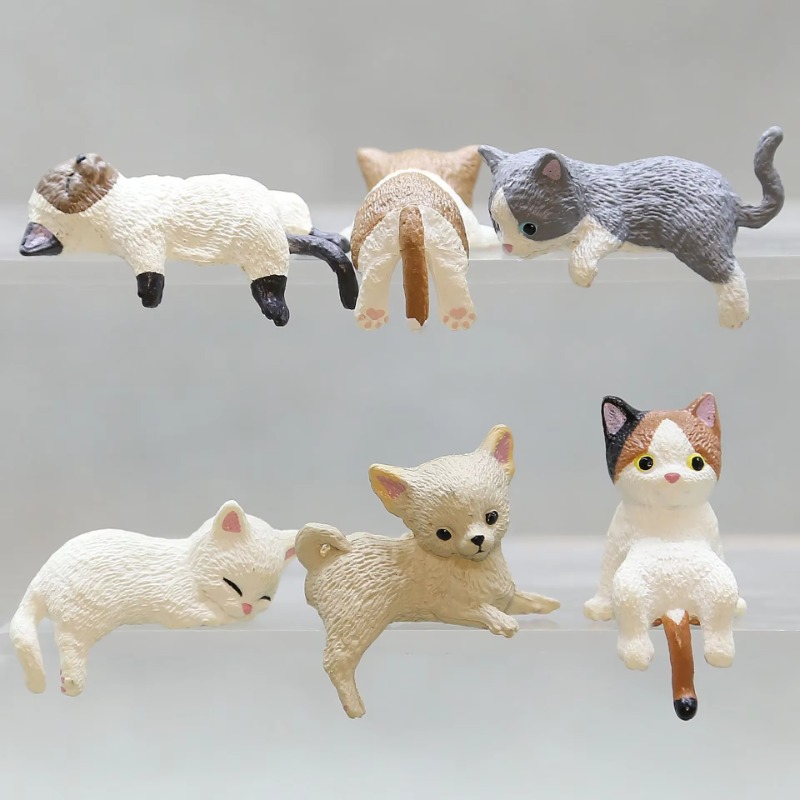 1Pc Cute Cartoon Cat PVC Home  - Desk Setup Nature 评论和价格