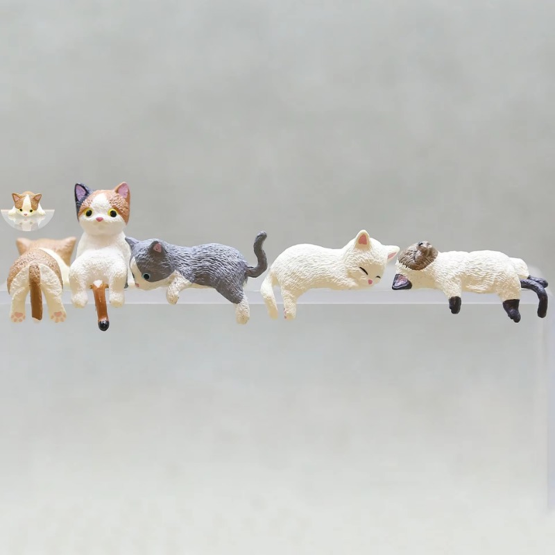 1Pc Cute Cartoon Cat PVC Home  - Desk Setup Nature 评论和价格