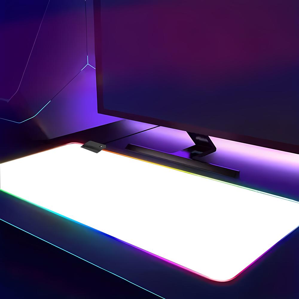 RGB HD Solid Color Gaming Mous - Desk Setup With Keyboard Tray 评论和价格