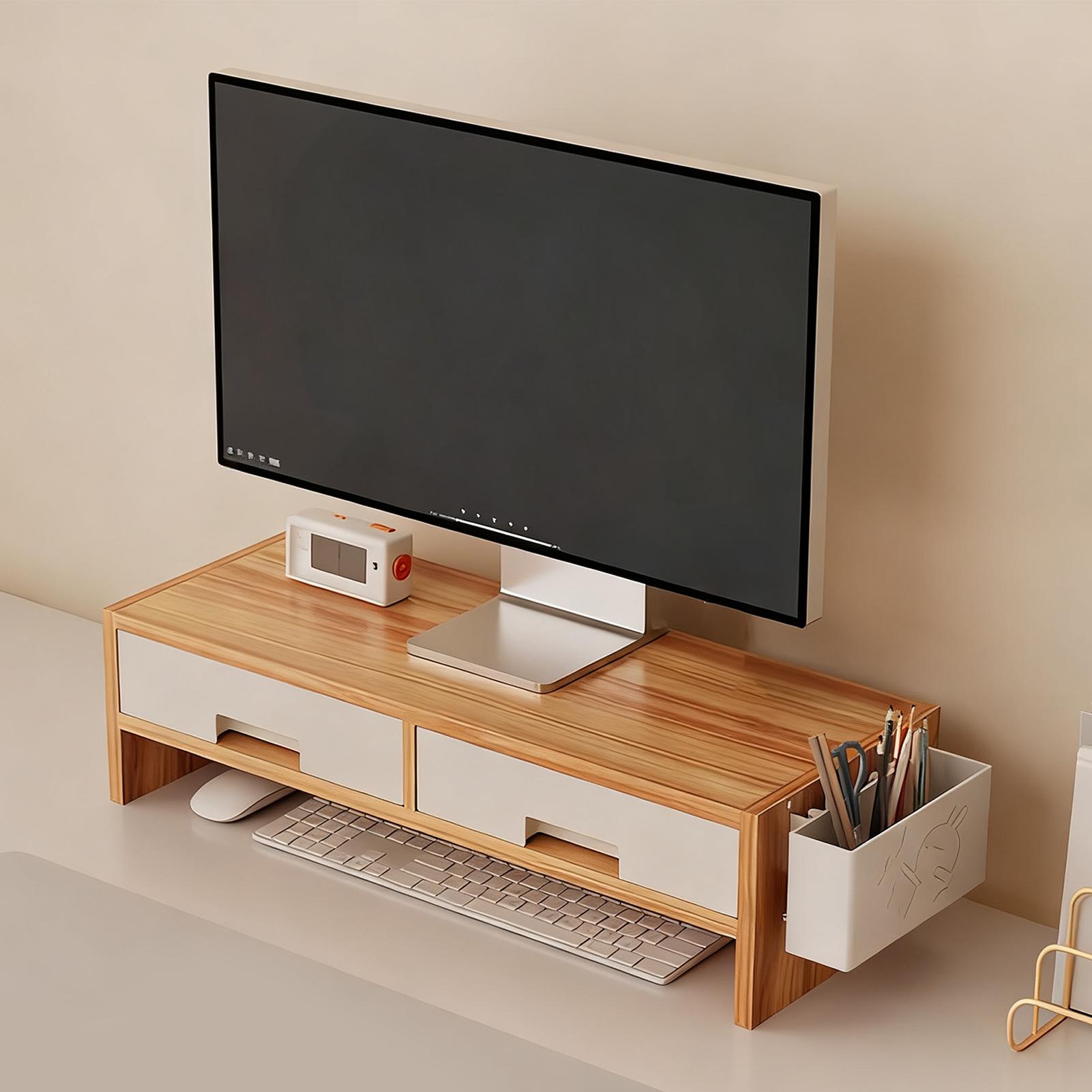 Desk Monitor Stand Riser Doubl - Desk Drawer Unit 评论和价格