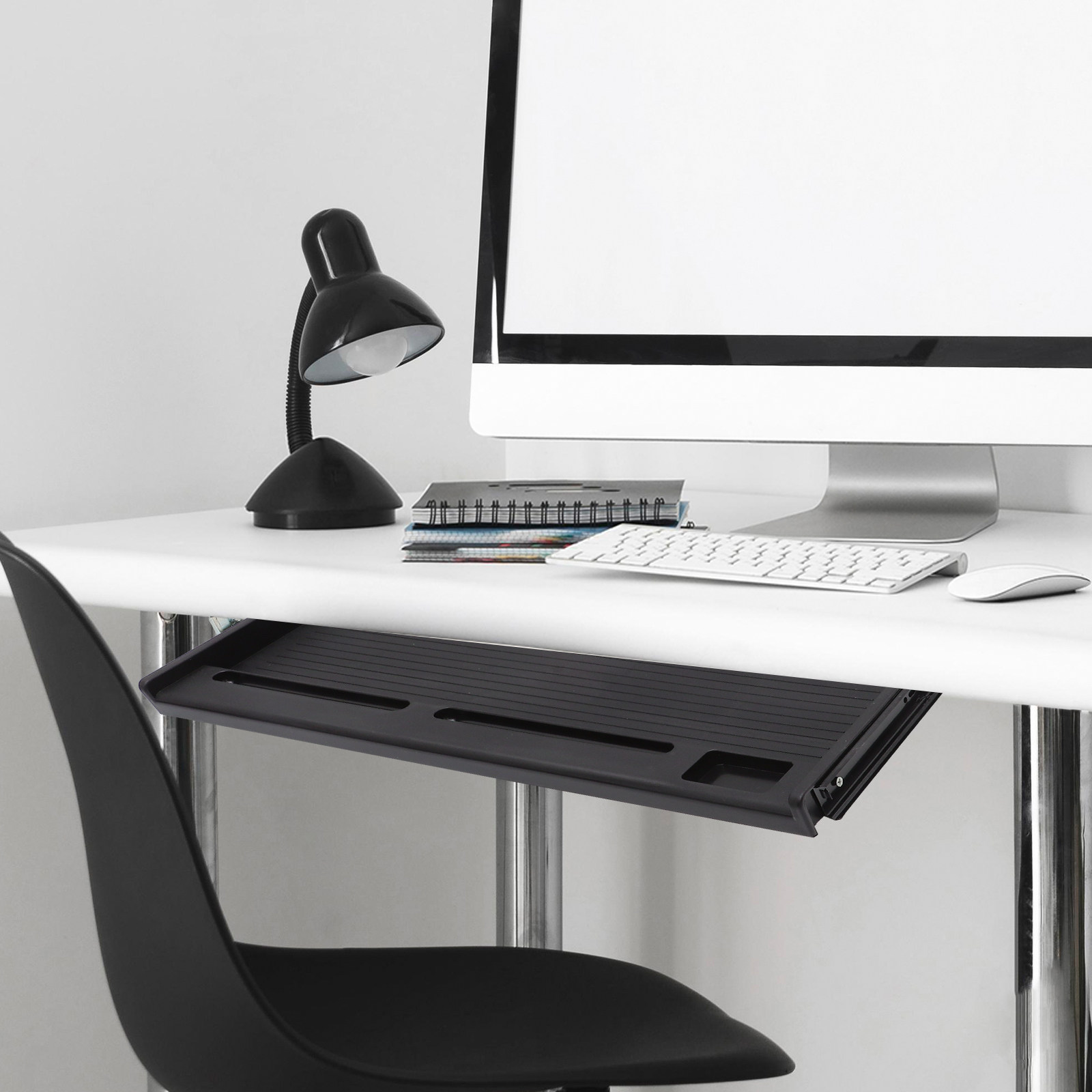 1Set Sliding Keyboard Tray Und - Desk Setup With Keyboard Tray 评论和价格
