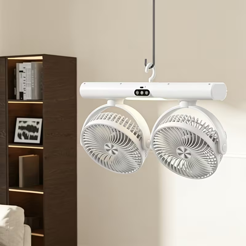 Dual-Head Circulation Fan Mode - Desk Setup Modern 评论和价格