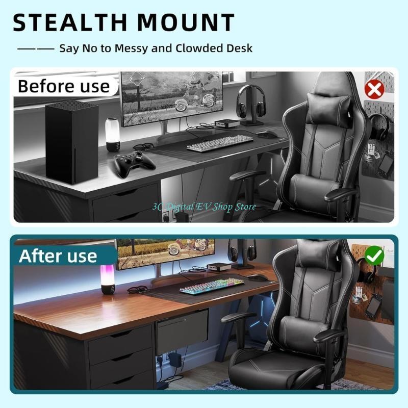 E74D Metal Under Desk Organize - Gaming Desk Setup Xbox 评论和价格