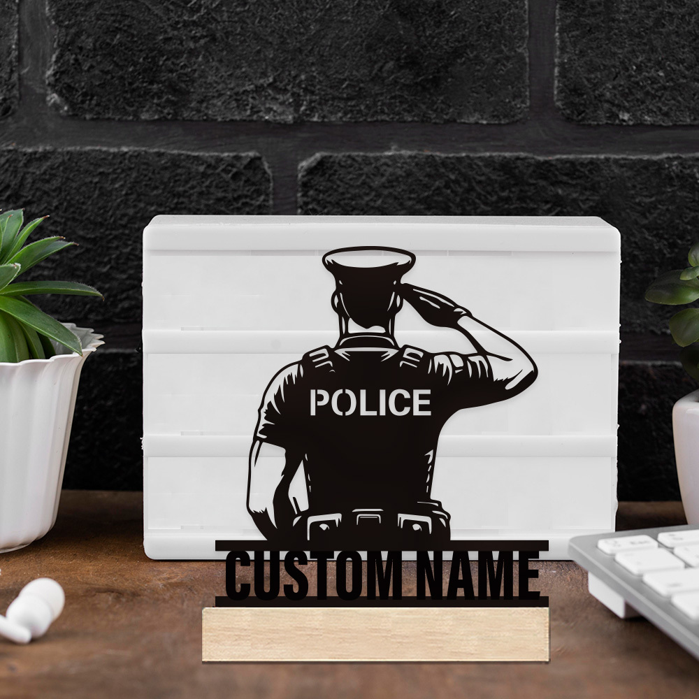 Personalized Metal Police Badg - Desk Setup Modern 评论和价格