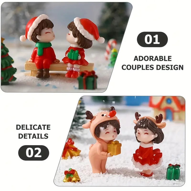 1-10Pairs Christmas Micro Land - Desk Setup Nature 评论和价格