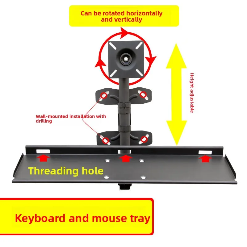 Adjustable Wall Keyboard Tray  - Desk Setup With Keyboard Tray 评论和价格