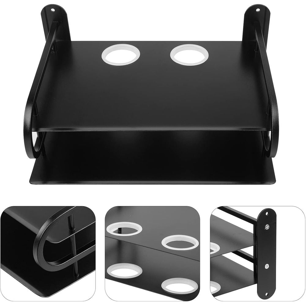 Black Metal Double Wire Router - Cable Box Organizer 评论和价格