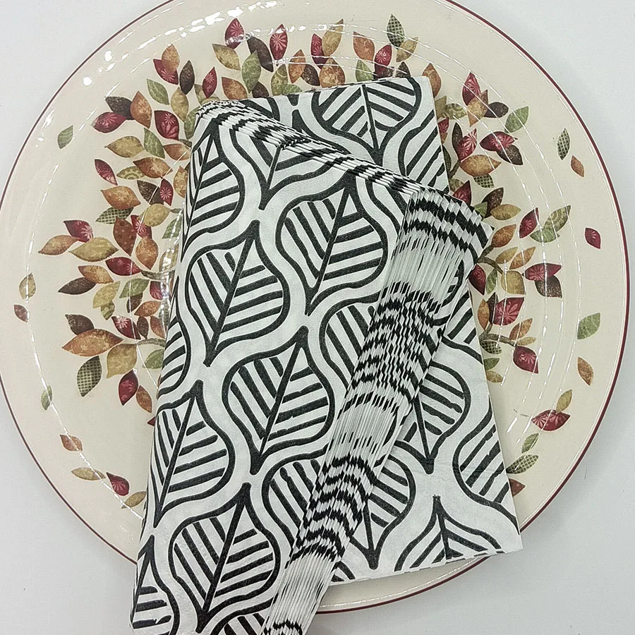 20pcs Modern Art Deco Napkins, - Desk Setup Modern 评论和价格