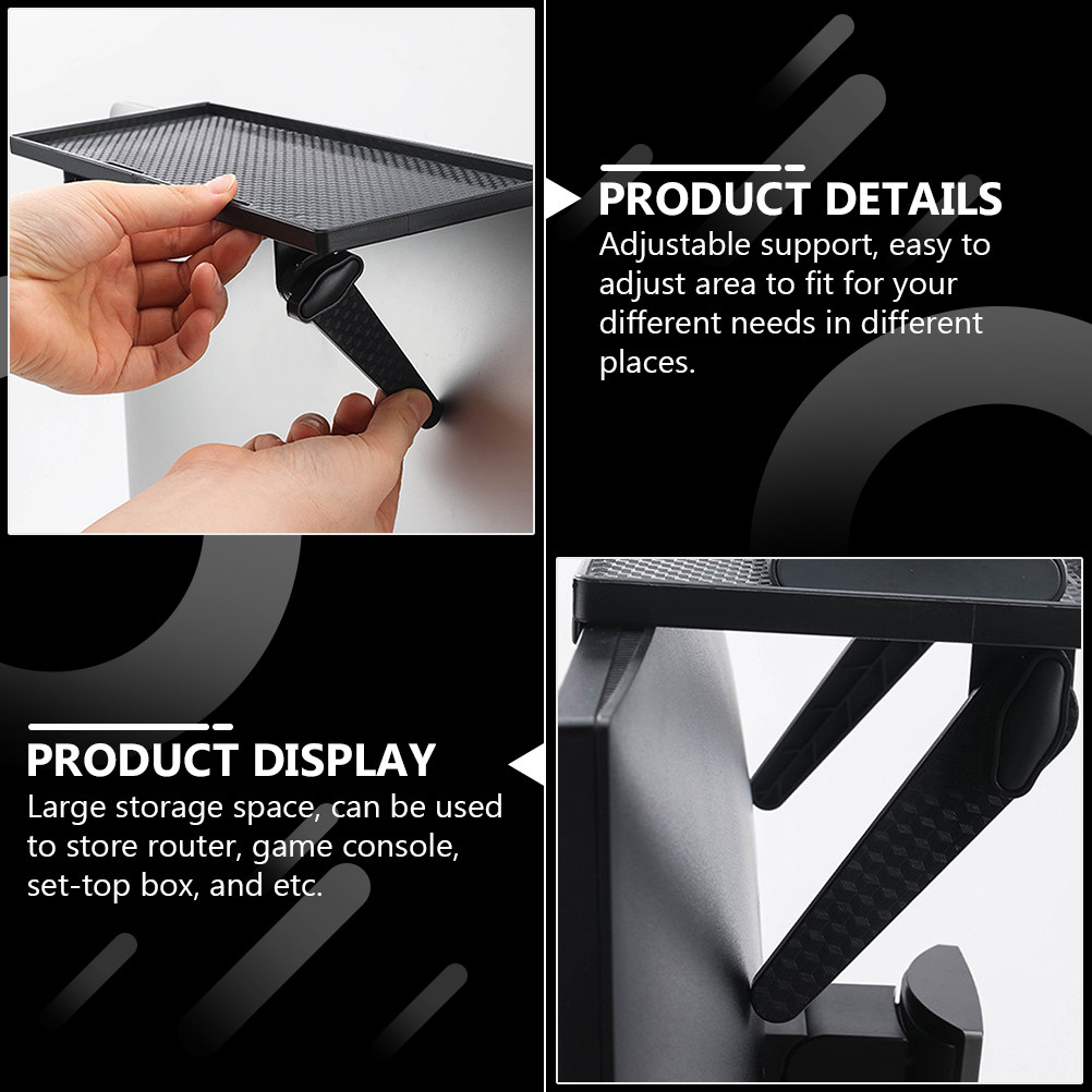 Punch-Free ABS TV Monitor Moun - Cable Box Organizer 评论和价格