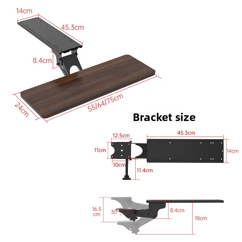 Ergonomic Under Desk Keyboard  - Desk Setup With Keyboard Tray 评论和价格