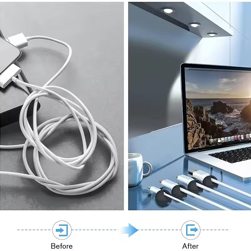 5/50Pcs Desktop Wall Cable Cli - Cable Box Organizer 评论和价格