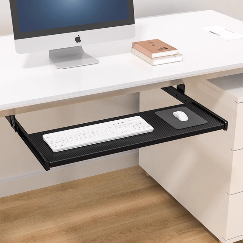 Wooden Keyboard Tray Under Des - Desk Setup With Keyboard Tray 评论和价格
