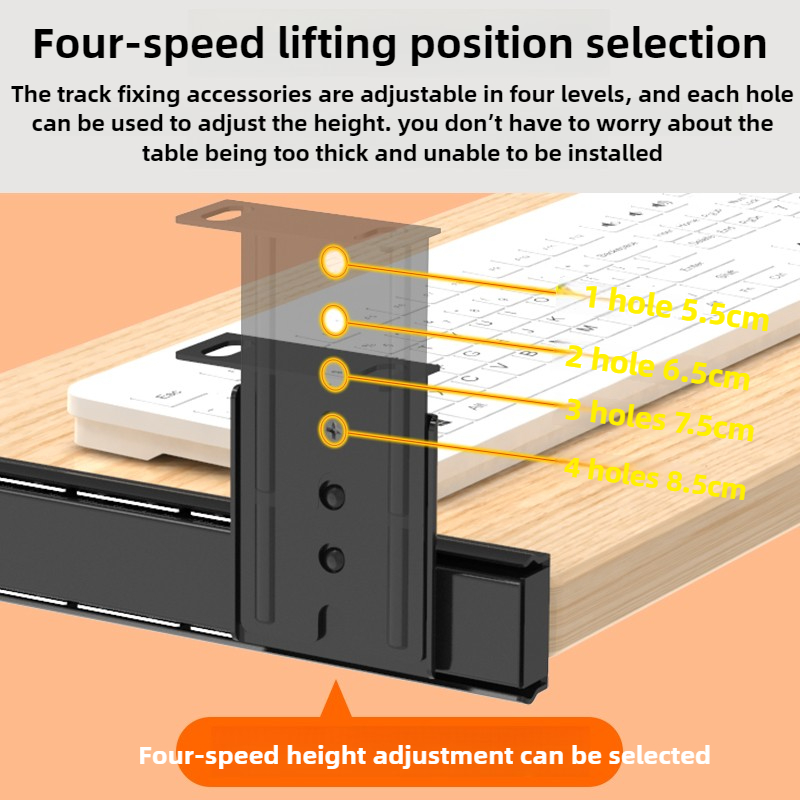 Wooden Keyboard Tray Under Des - Desk Setup With Keyboard Tray 评论和价格