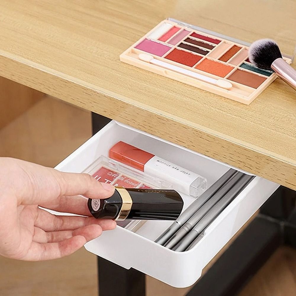 1pc Self-Adhesive Table Shelf  - Desk Drawer Unit 评论和价格