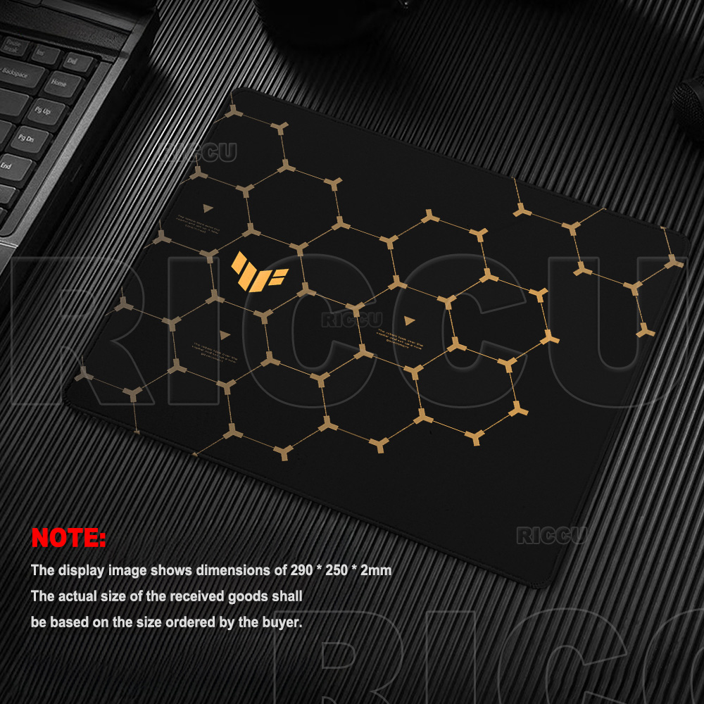 Hexagon TUF Gaming Mouse Pad R - Desk Setup Black And White 评论和价格