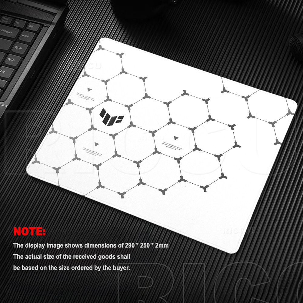 Hexagon TUF Gaming Mouse Pad R - Desk Setup Black And White 评论和价格